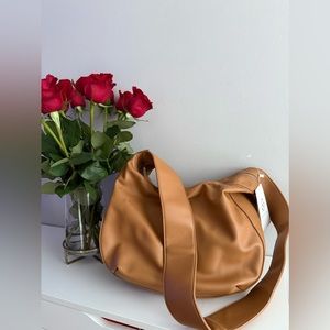 Unisex Street style brown tote shopper bag gym bag